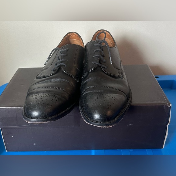 Tasso Elba Men's Brown Antonio Cap Toe Derbys N5314 Size 9M - Picture 2 of 6